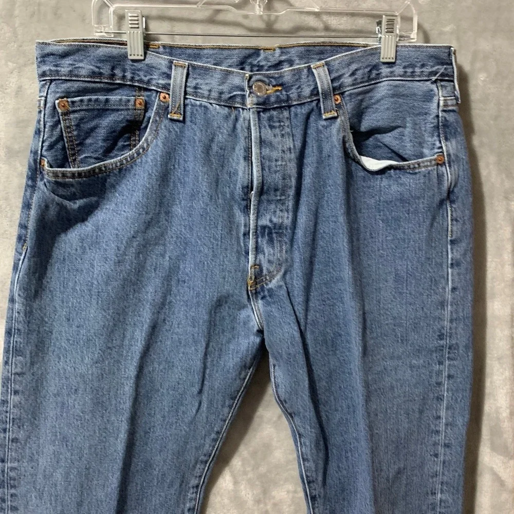 Vintage Levi's 501 XX Jeans Mens 38x32 Blue‎ Denim Button Fly Classic Fit